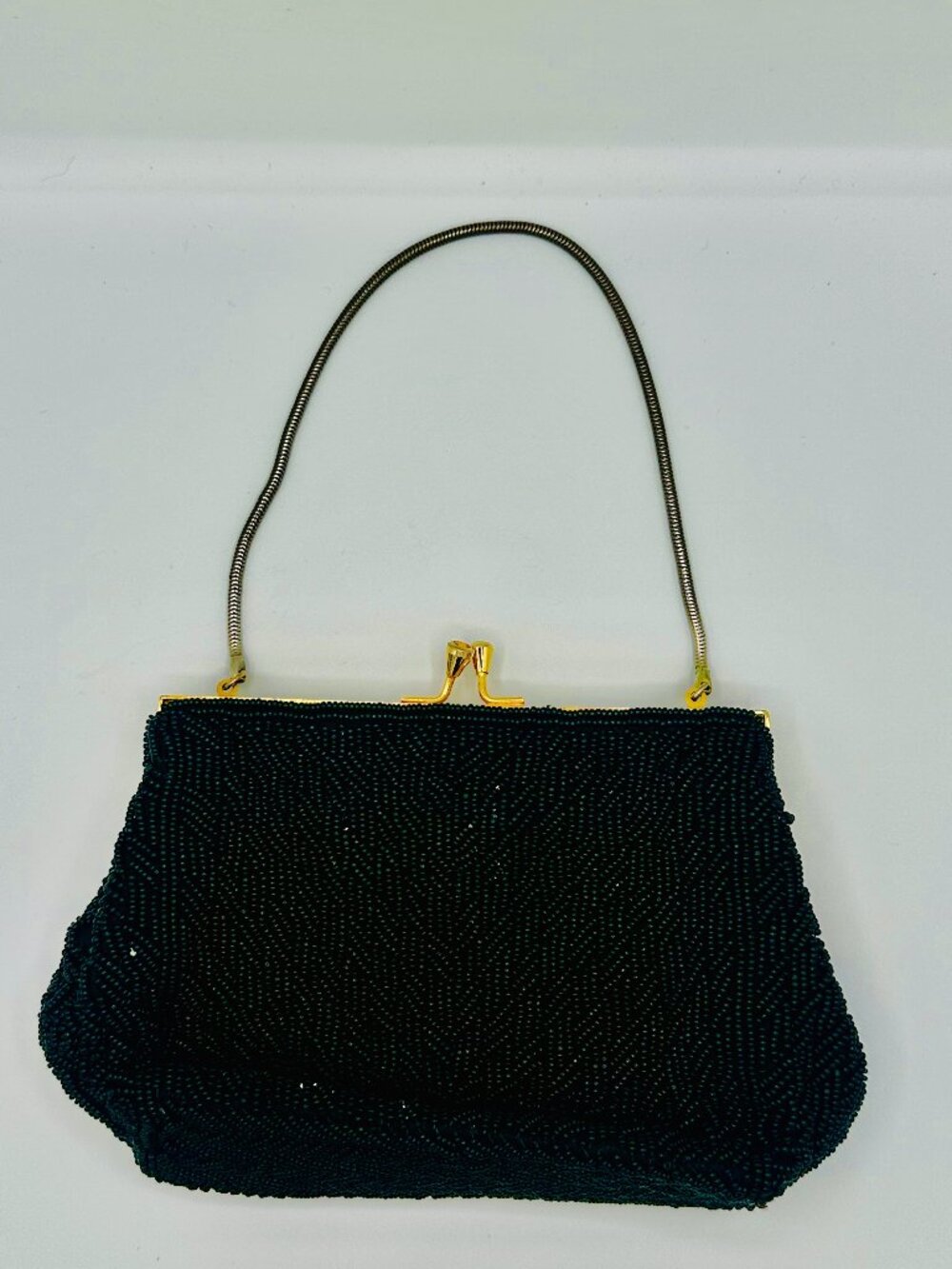 Vintage 1960s Du-Val Black Beaded Evening Purse – Hong Kong